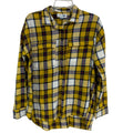 Old Navy Womens Medium 100% Cotton Boyfriend Plaid Long Sleeve Button Up Shirt