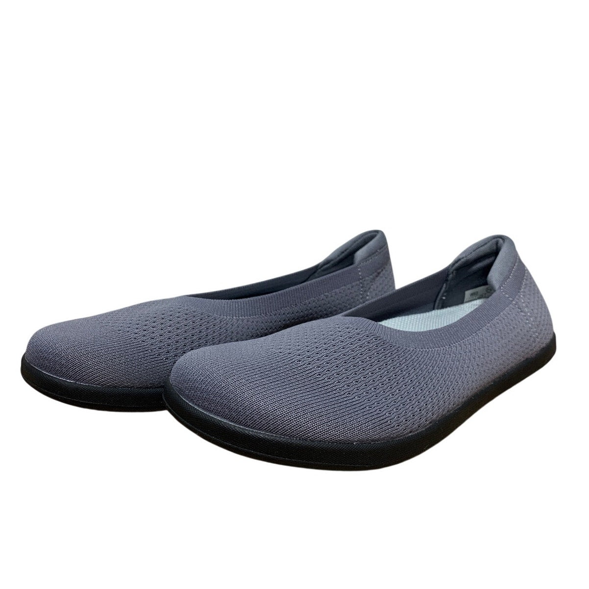 Whitin Womens Size 8 Gray Mesh Ballet Flats Closed Round Toe Slip On Shoes