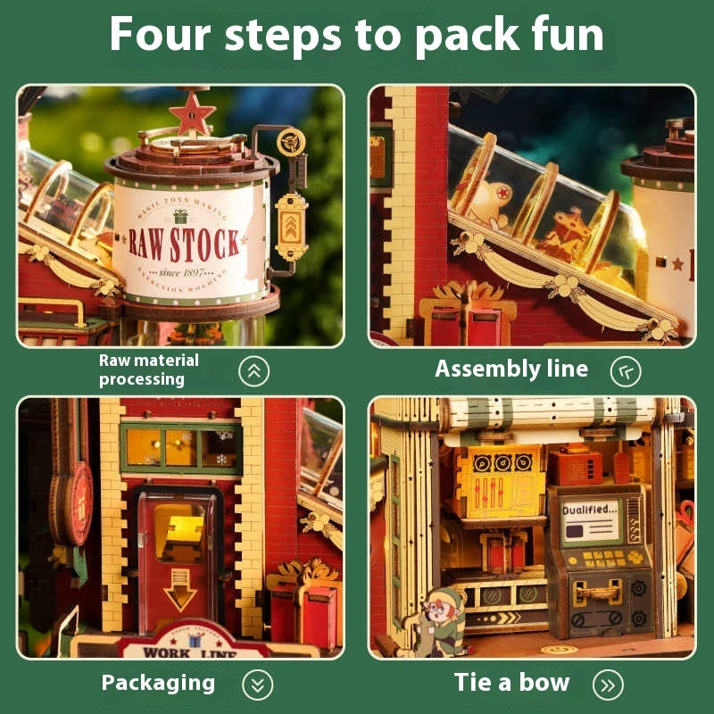 3D Puzzle Wooden Assembly Block Toy