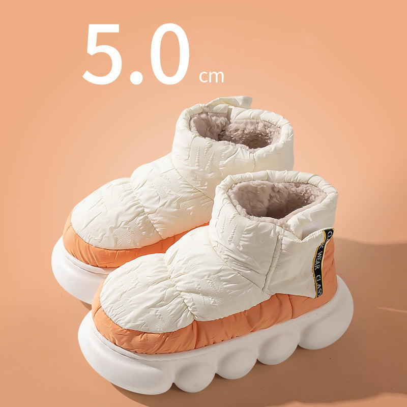 Women's Warm Down Ankle Boots | Breathable EVA Sole Winter Home Shoes
