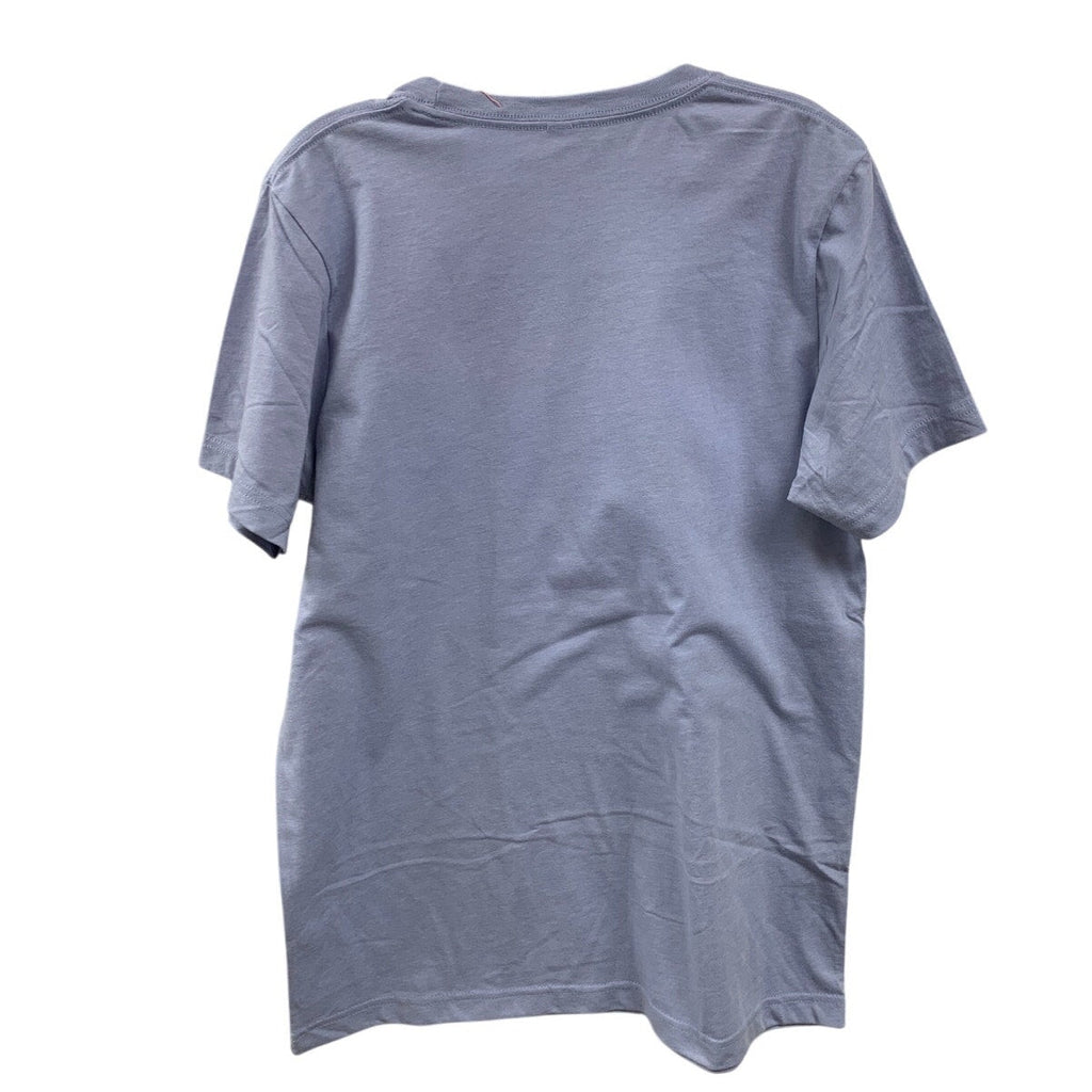 New Hand Printed Womens Medium I Identify As Late Pronouns Are Almost There Tee
