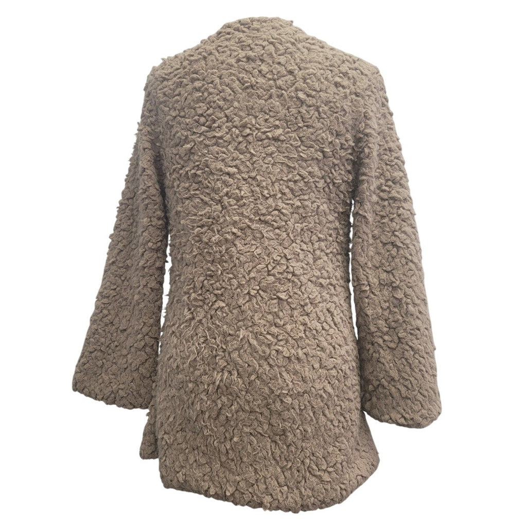 Jella Couture Womens Medium 100% Polyester Long Sleeve Hook & Eye Front Jacket