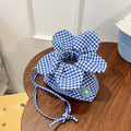 Women's Heart Floral Drawstring Bucket Bag - Double-Sided High Capacity Shoulder Bag