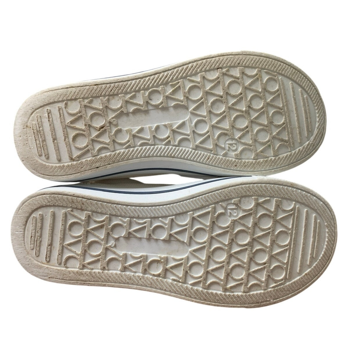 K KomForme Little Kid Size 12 White Basic Double Hook Loop Strap Sneaker Shoes