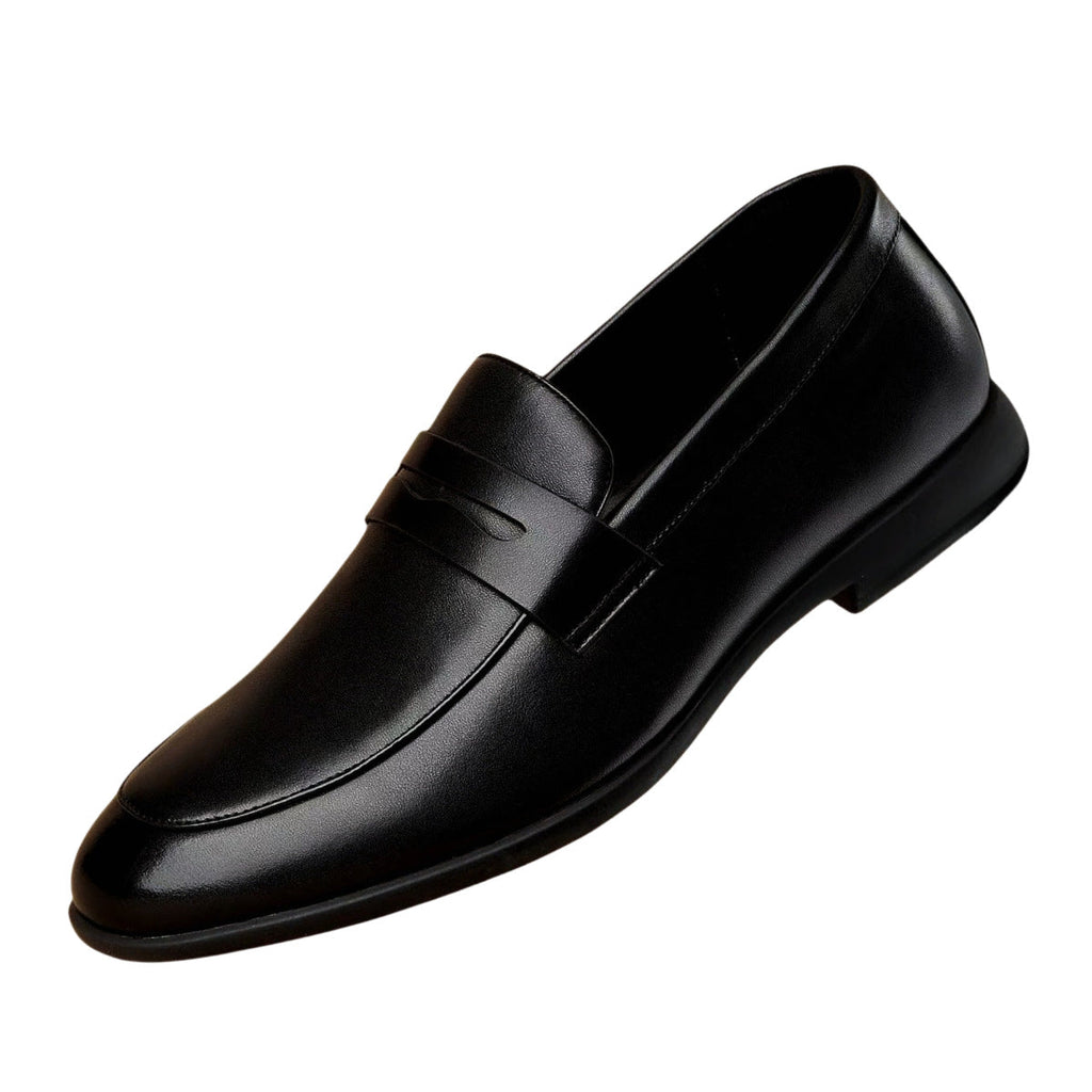 Men's Casual Breathable PU Leather Loafers | Soft Sole Round Toe Slip-On Shoes