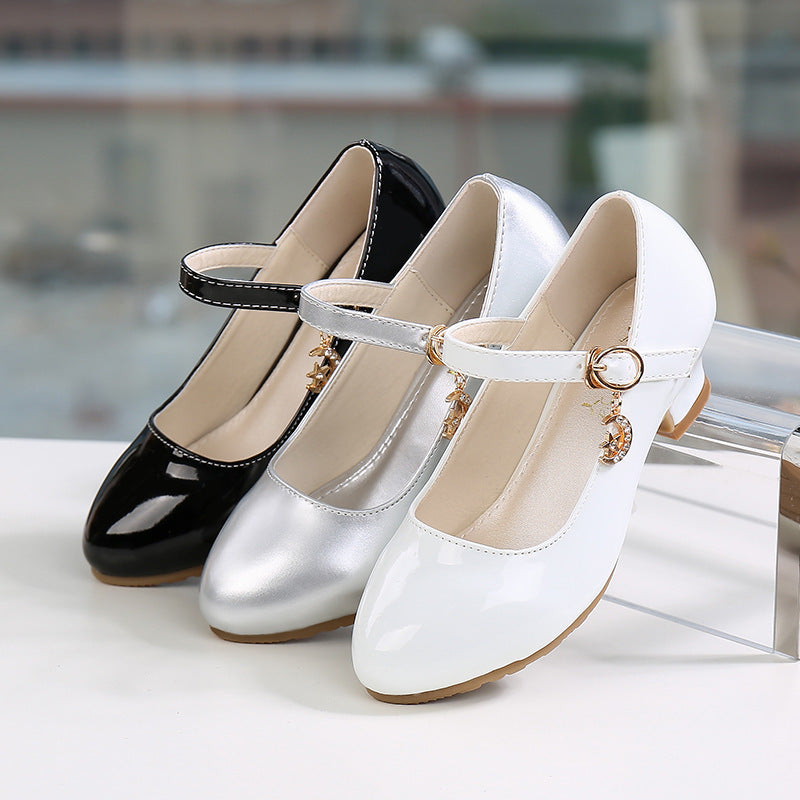 Korean Crystal Performance Children's Single-layer Shoes