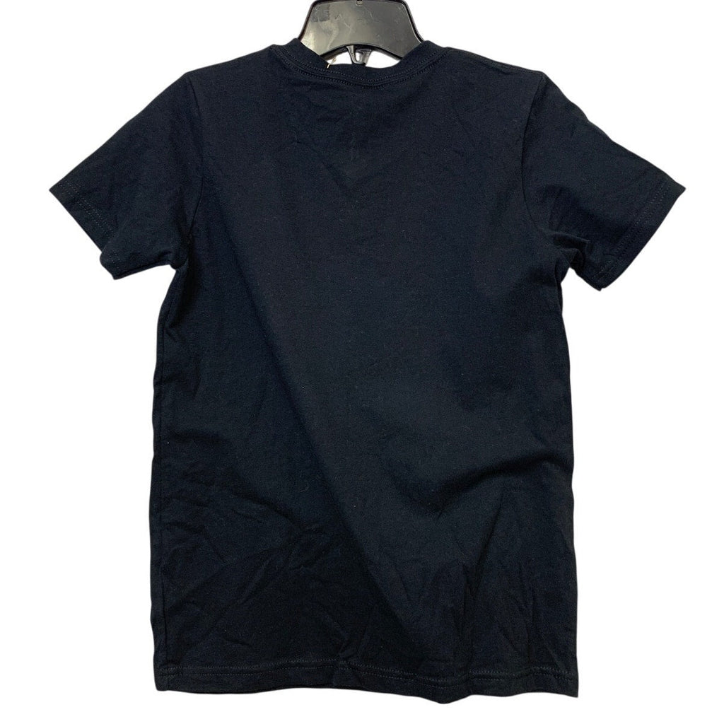 New Upcycled Hand Printed Youth Large Save Planet Earth Short Sleeve Tee Shirt