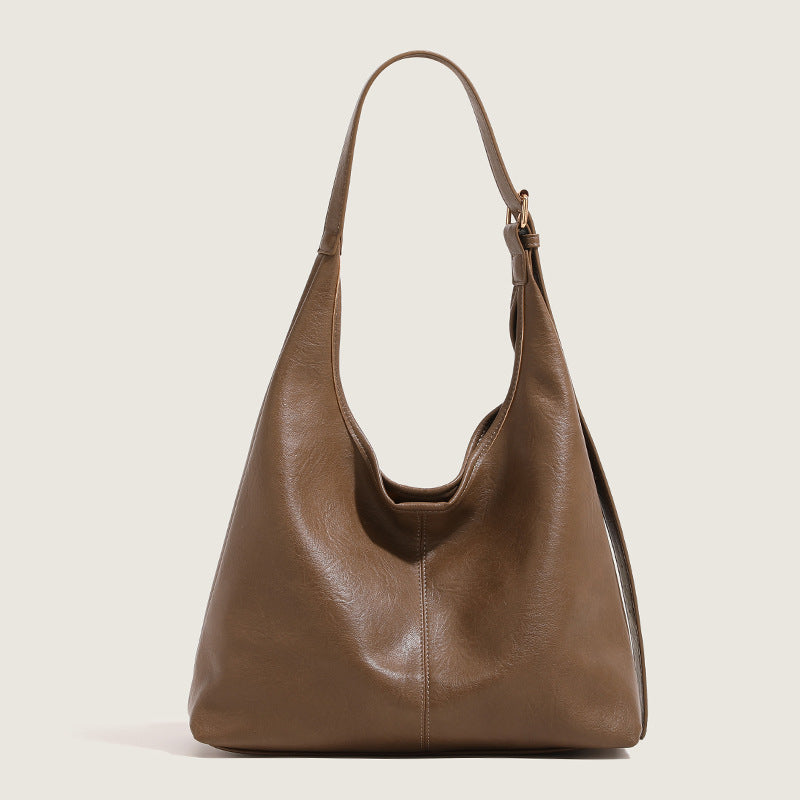 Women's PU Leather Underarm Shoulder Bag – Minimalist Casual Handbag