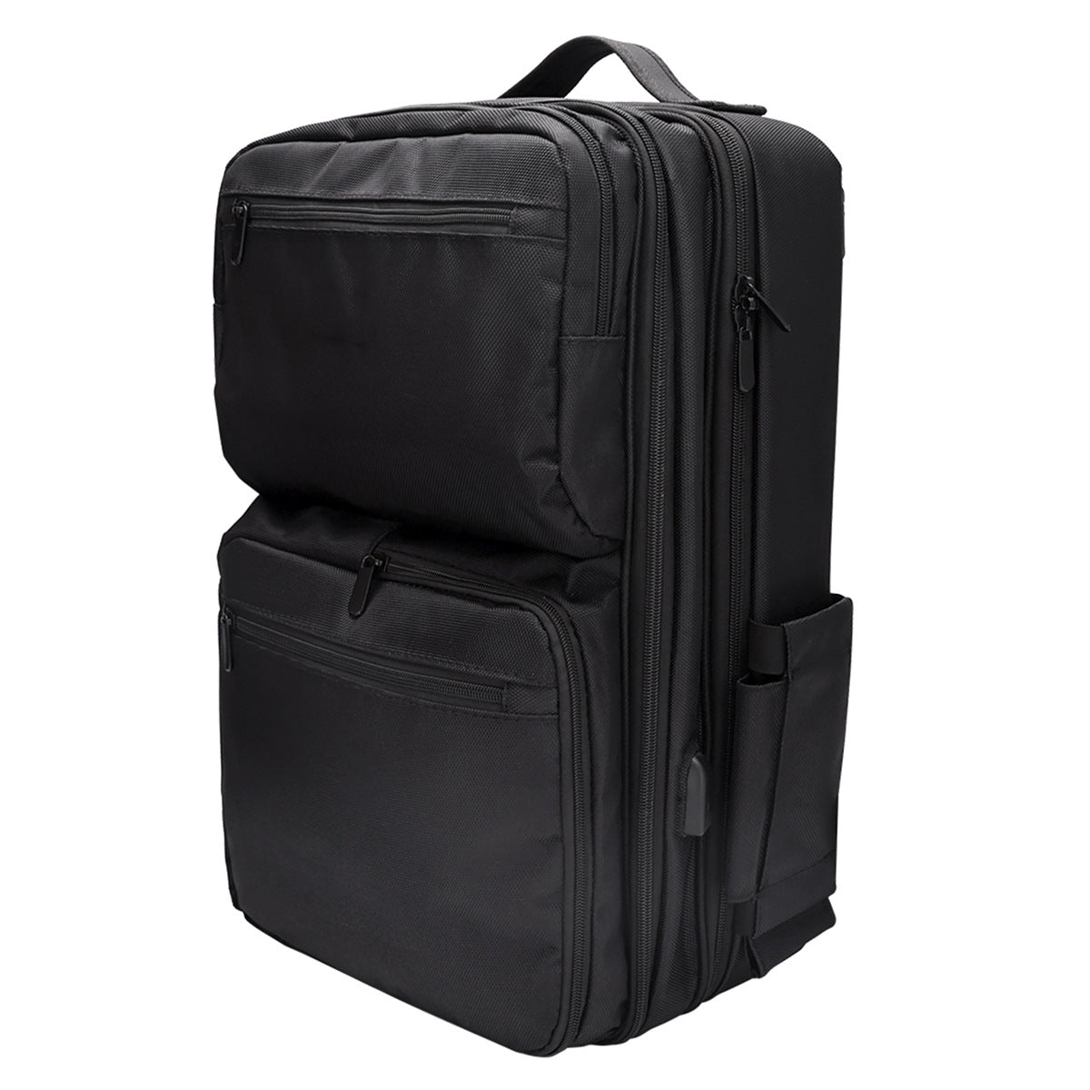 Black High Capacity Makeup Artist Backpack – Multifunctional Travel & Professional Organizer Bag