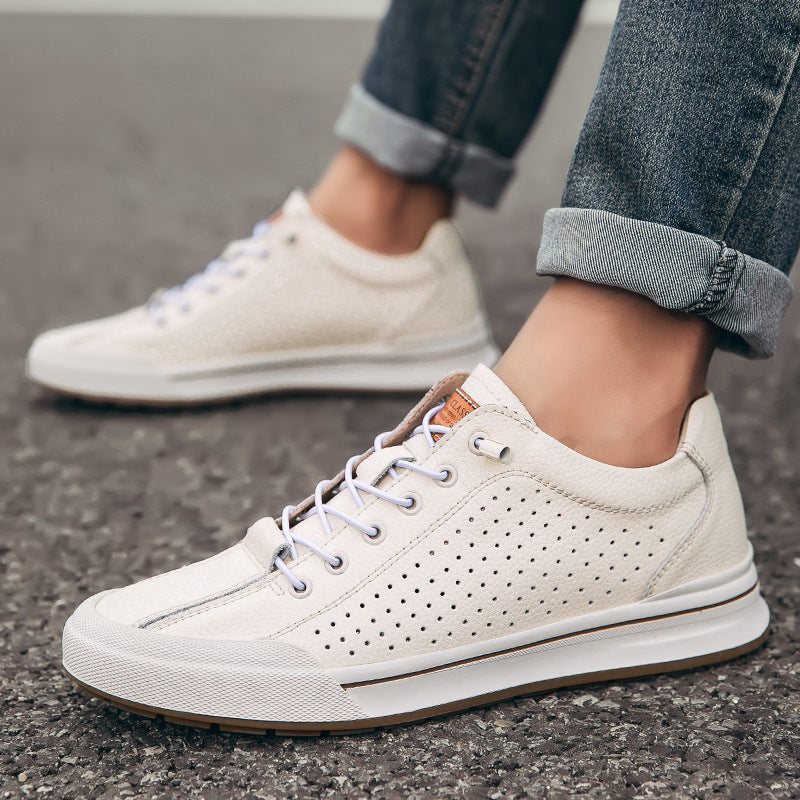 Men's Height Increasing Sneakers - Breathable Casual Elevator Shoes with 6cm Lift