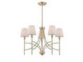 World Imports Millau Collection 5-Light Satin Gold Chandelier