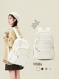 High-Capacity Nylon Commuter & Travel Backpack – Lightweight Zipper Daypack for Women & Men