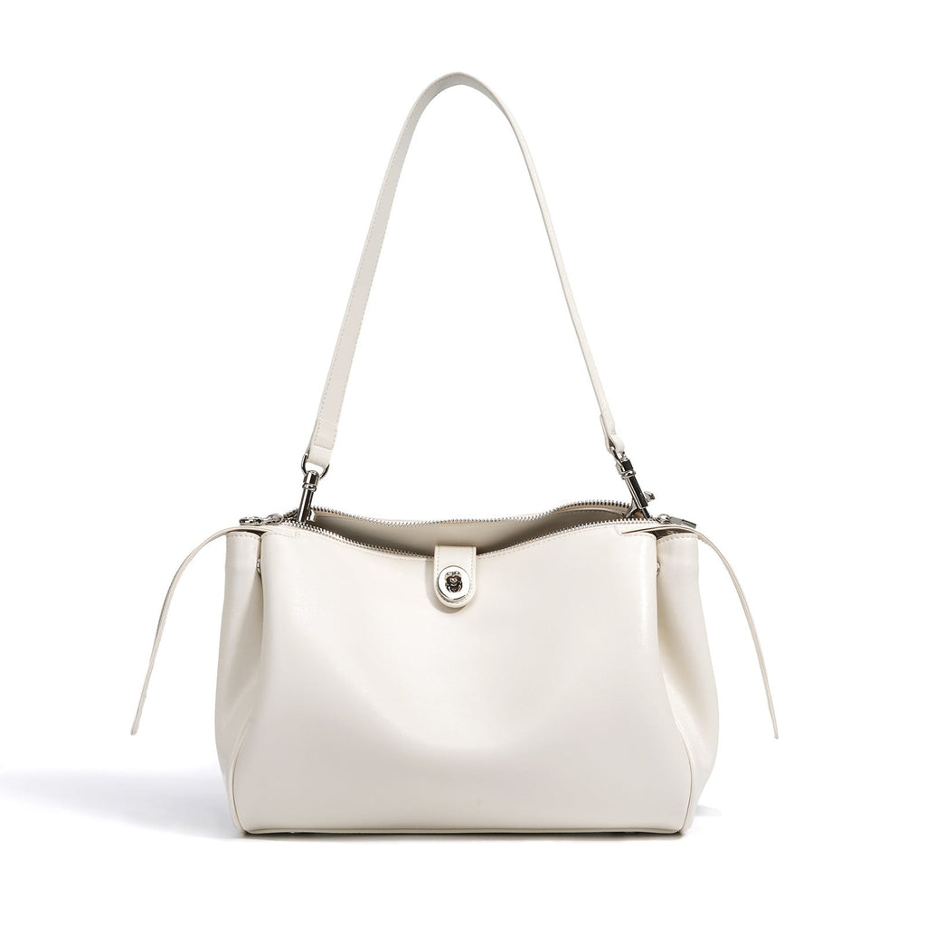 Genuine Leather Western Shoulder Bag for Women - Pillow Shape Crossbody Handbag