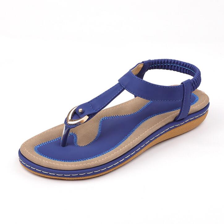 Women's PU Ankle Strap Platform Sandals | Low Heel Open-Toe Summer Shoes