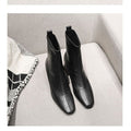 Women's Minimalist Over-the-Knee Boots | Square Toe Chunky Heel Side Zipper | Black & Dark Brown