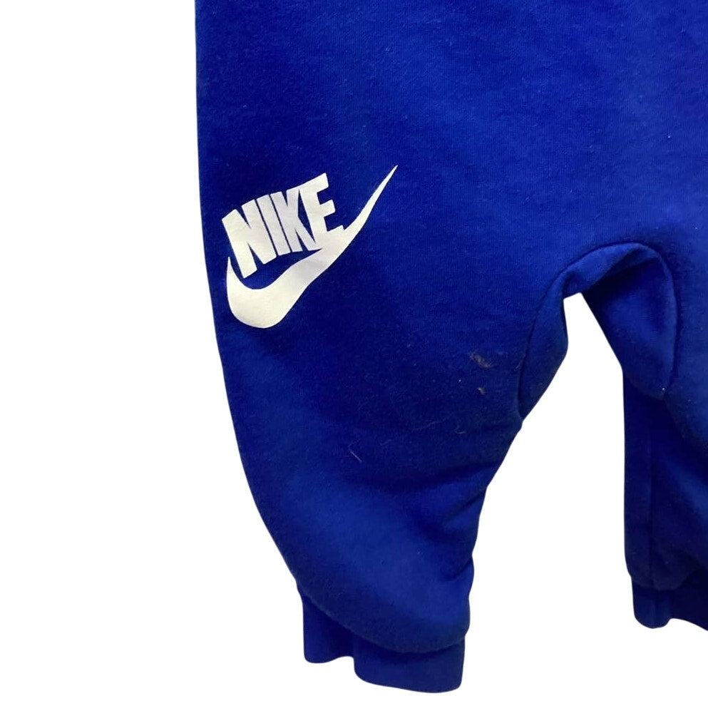 NIKE Toddler 12 Months One Piece Full Zip Cotton Blend Sleeper Hoodie Outfit