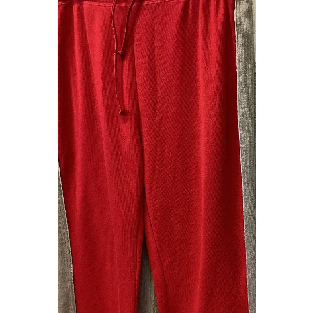 Jay Day Womens XL Side Stripe Cotton Blend Drawstring Elastic Waist Sweat Pants
