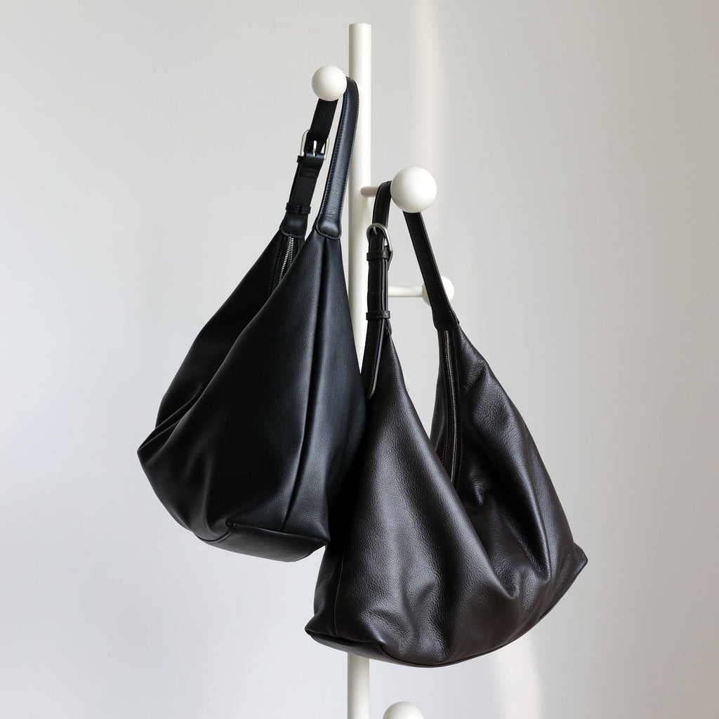 Women's Genuine Leather Tote Shoulder Bag – Commuter Handbag with Zipper Pockets