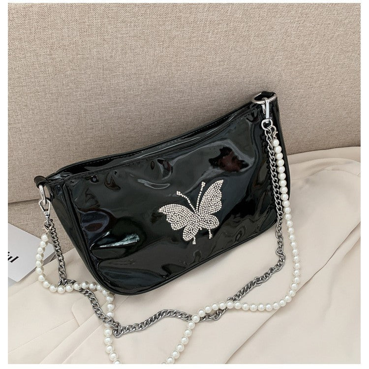 Retro Dumpling Crossbody & Underarm Bag for Women – Rhinestone Street Style