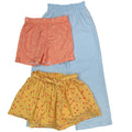 Lot of 3 New Cat & Jack Art Class Girls Medium Floral Skirt Shorts Gingham Pants