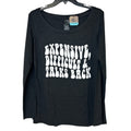 New Hand Printed Womens Large Expensive Difficult & Talks Back Long Sleeve Tee