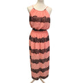 Enfocus Studio Womens Size 6 Lightweight Halter Lace Maxi Gathered Waist Dress