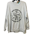Upcycled Hand Printed Womens Oversized XS Someone in Heaven Soft Sweatshirt