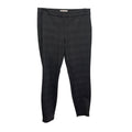 Nanette Lepore Womens Medium Black Gray Plaid Rayon Blend Pull On Pants