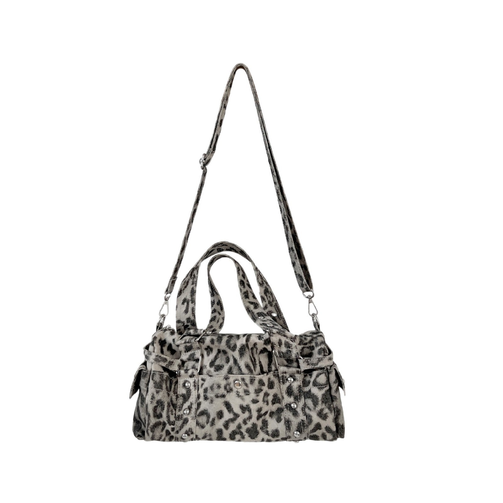 Leopard Print Plush Handbag - Retro Trendy Crossbody Bag for Women