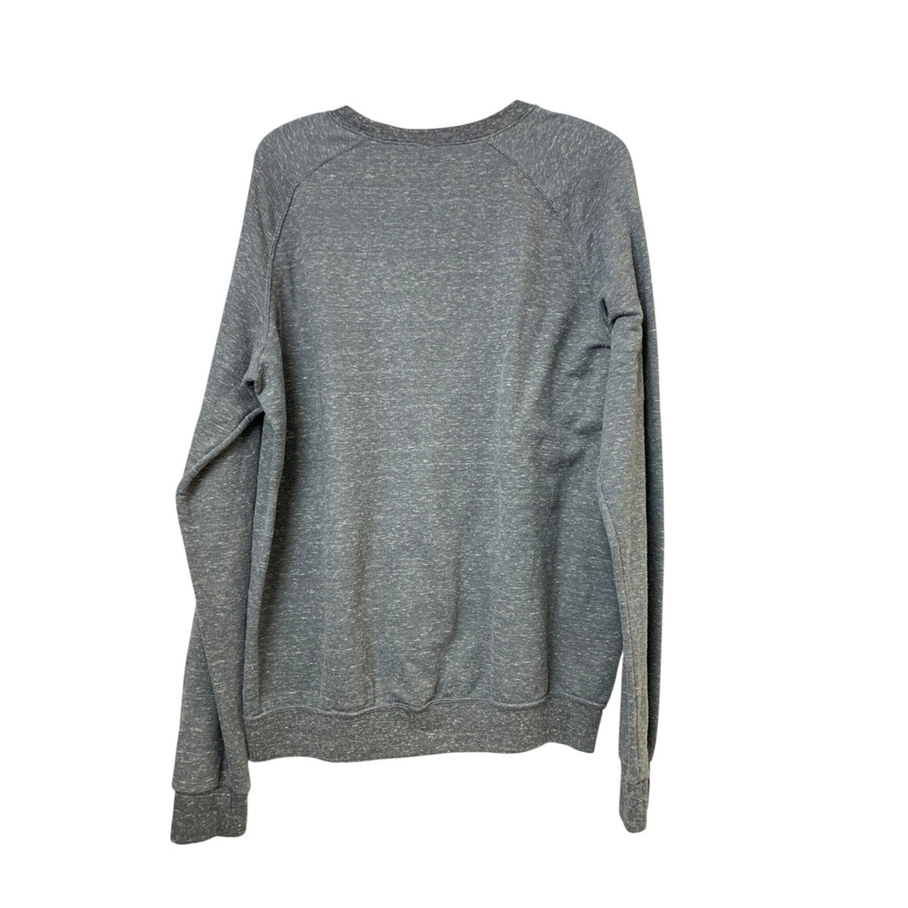Upcycled Hand Printed Womens Large Bluey Bingo Easter Egg Long Sleeve Sweatshirt