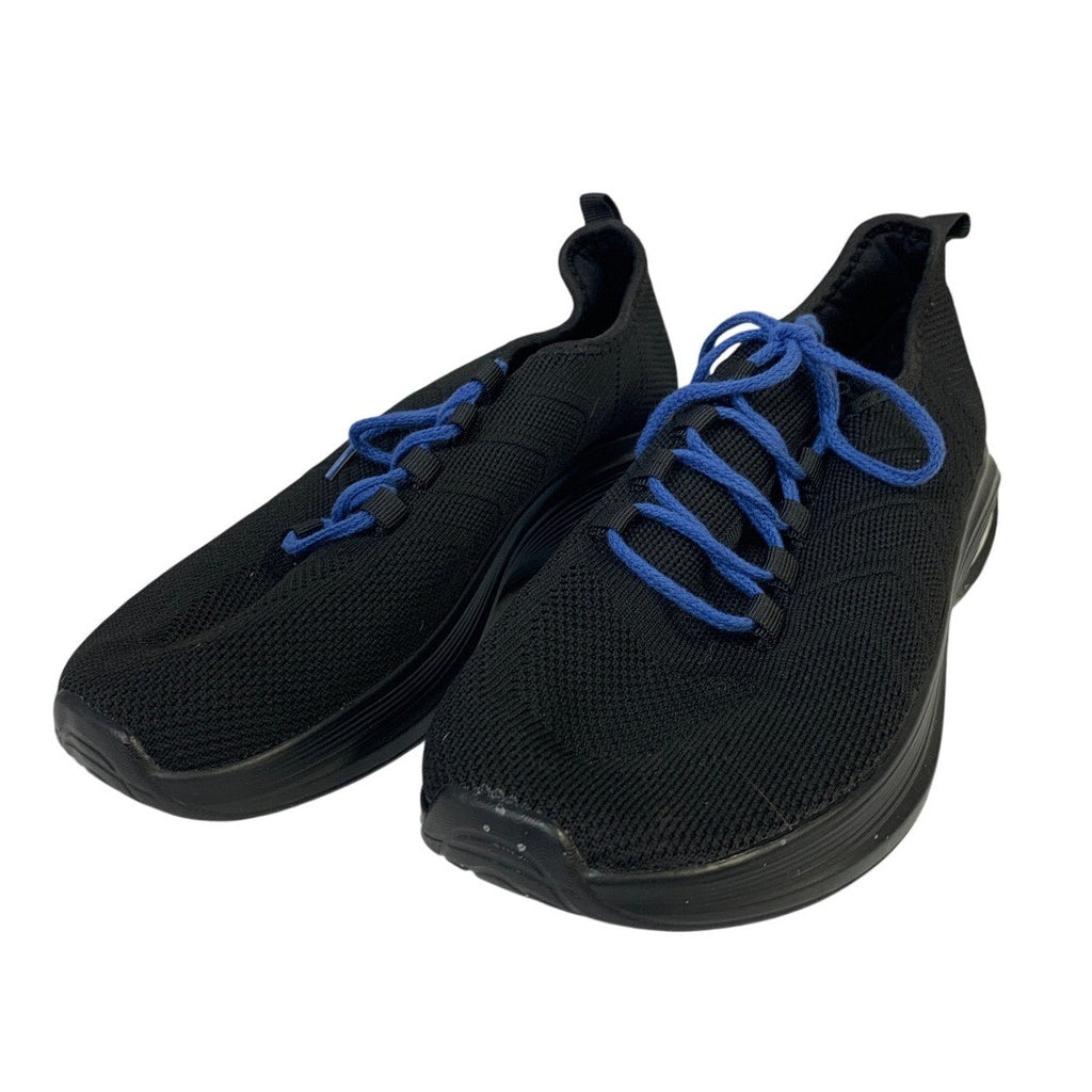 Rollstep Mens Size 8 Black Sneakers Lace Up Round Toe Air Cushion Athletic Shoes