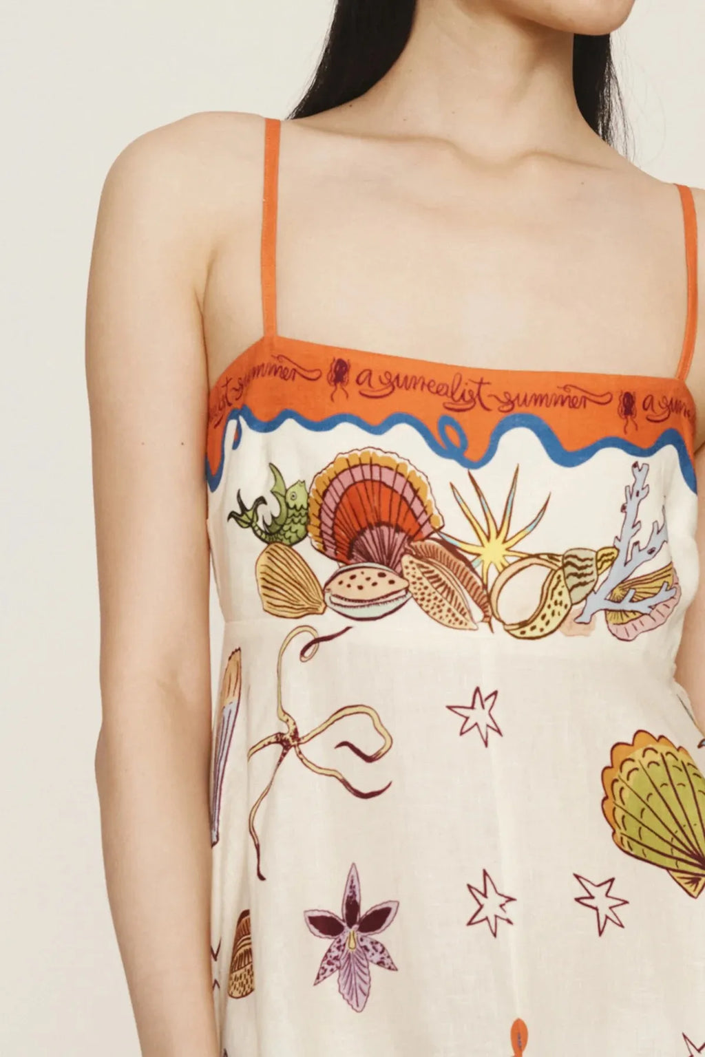 Printed Square Neck Maxi Cami Dress
