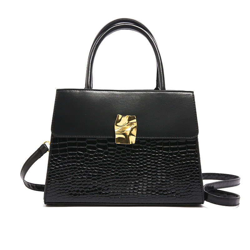 Retro Crossbody Tote Bag for Women - PU Leather Patchwork Handbag with Adjustable Strap