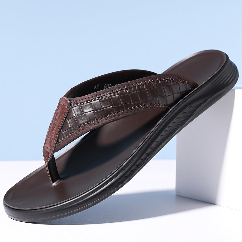 Men's Outdoor Nonslip Beach Sandals | Flip Flop Slides for Seaside & Casual Wear