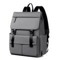 Men's Waterproof Nylon Backpack - Large Capacity Travel Backpack with Curved Shoulder Straps