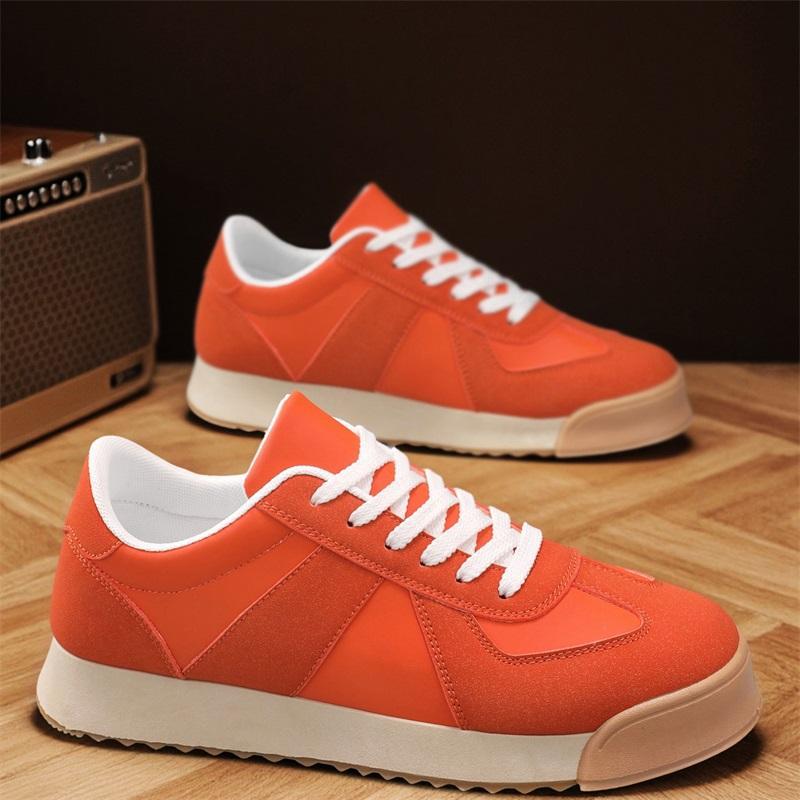 Retro Casual Sneakers - Thick Sole Square Toe Lace-Up Shoes