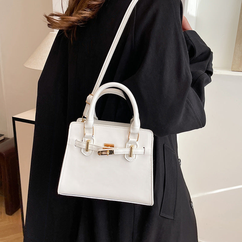 Minimalist Quilted Crossbody Bag - Soft PU Leather with Adjustable Strap