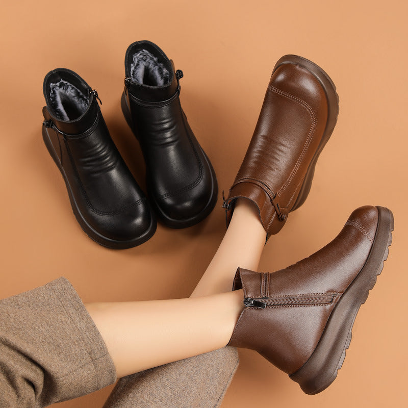 Fleece-Lined Winter Booties