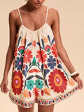 Floral Print Spaghetti Strap Romper