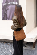 Genuine Leather Crossbody Bag Women - Urban Minimalist Shoulder Bag