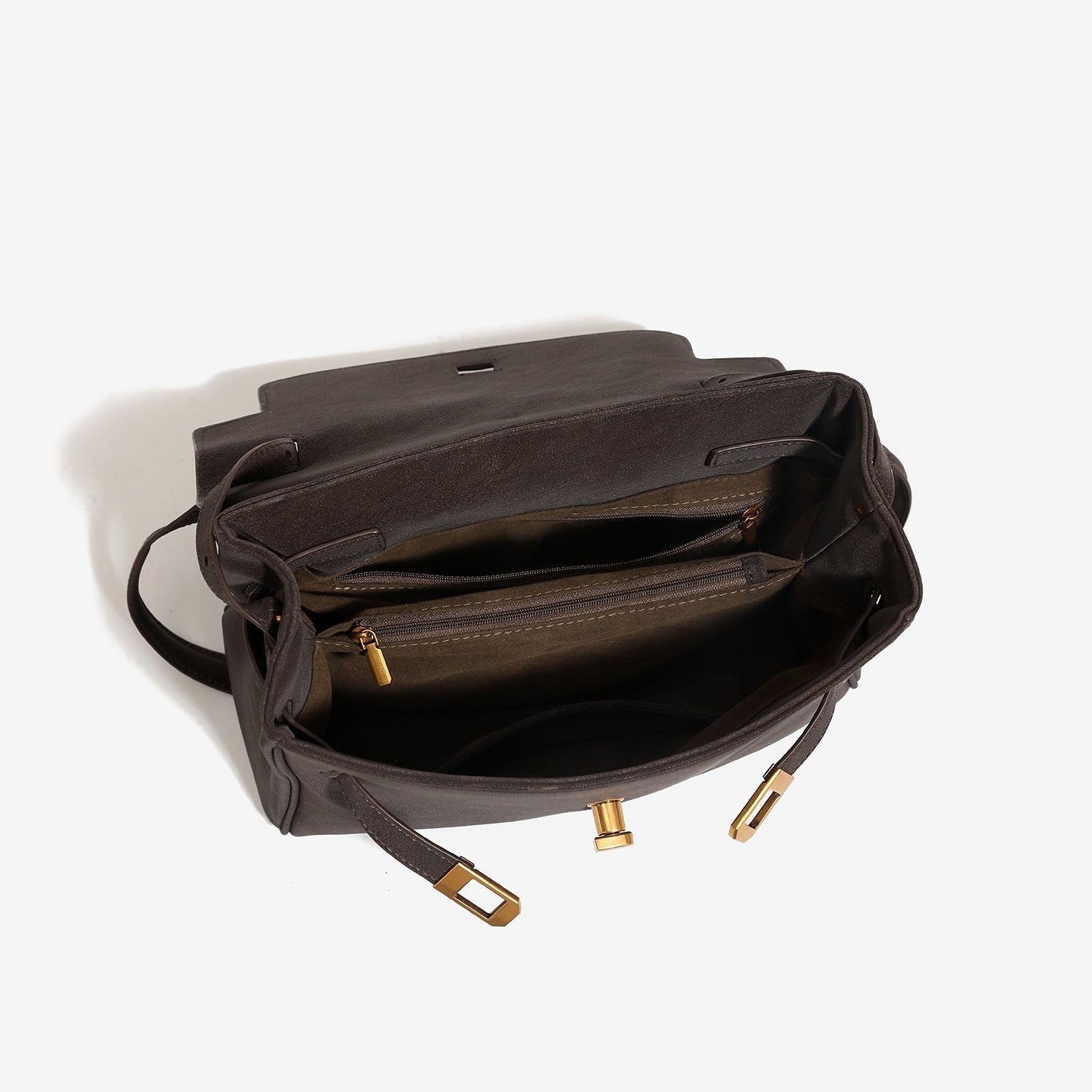 Retro Leather Shoulder Bag - Genuine Leather Minimalist Handbag for Women