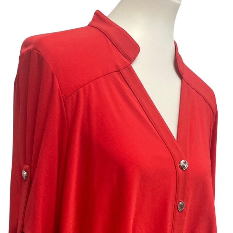 Joseph Ribkoff Womens Size 12 Long Sleeve Layered Ruffles Knee Length Dress