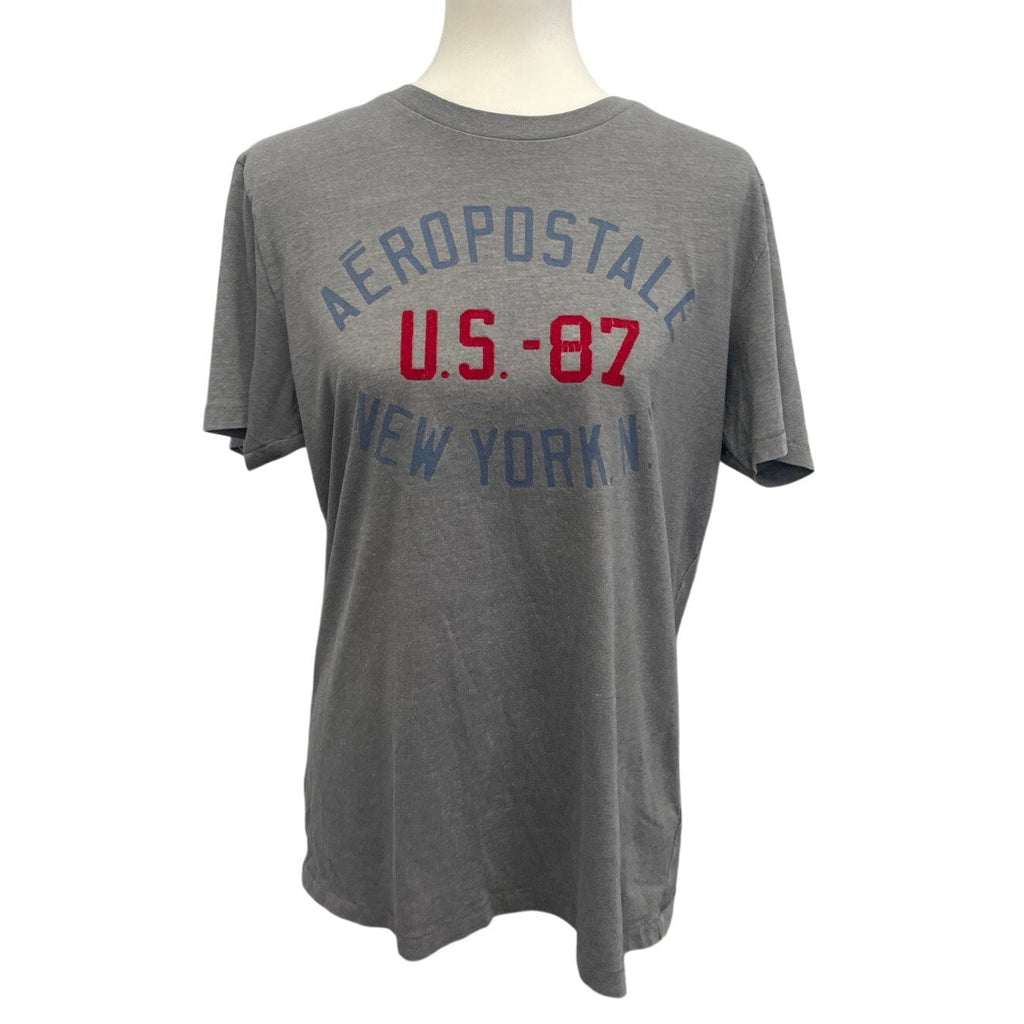 Aeropostale Womens Large PolyCotton Short Sleeve Crew Neck Tee Shirt
