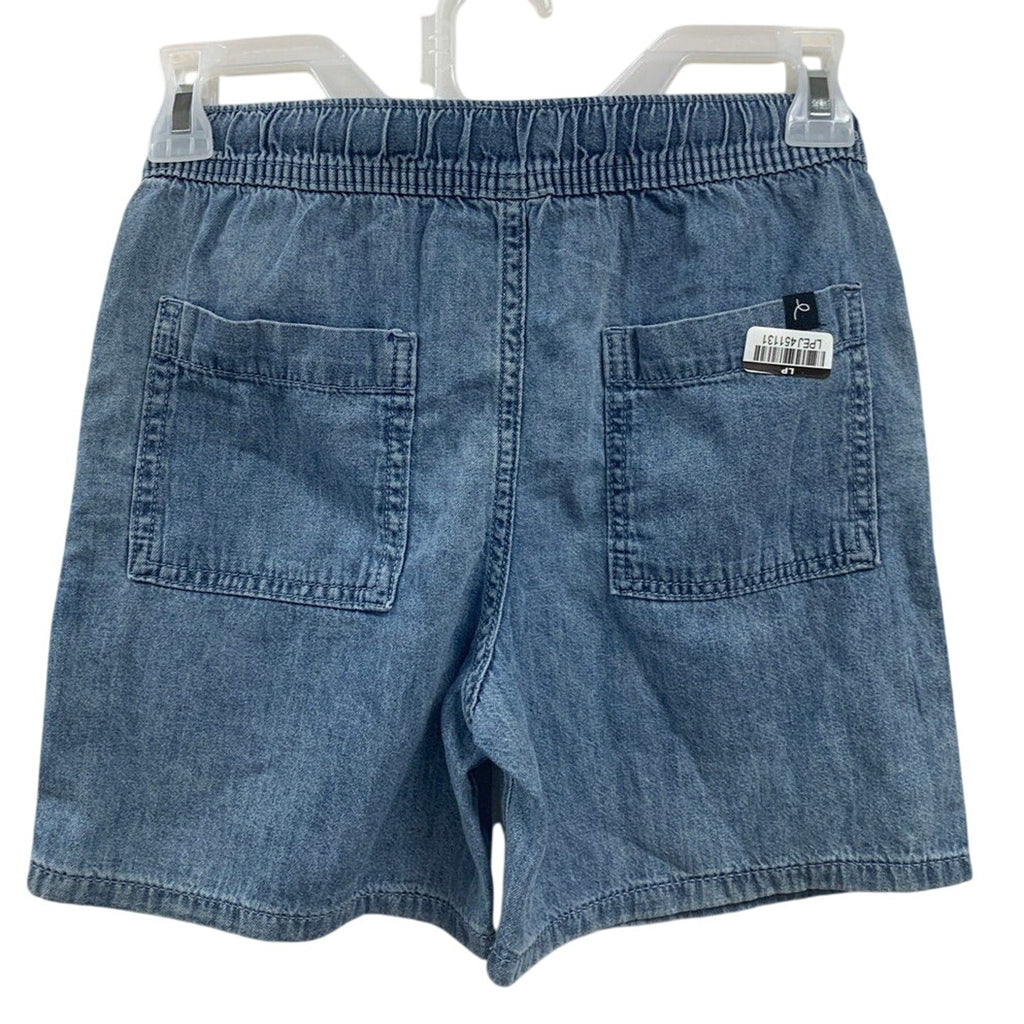 2 New Cat & Jack Kids Small (6/7) 100% Cotton Denim Jean Pull On Elastic Shorts