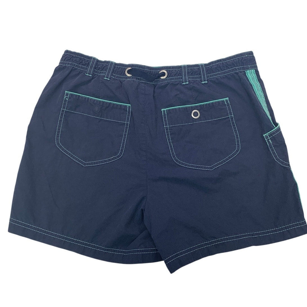 SJB Active Mens Medium Navy PolyCotton Drawstring Waist Athletic Short Shorts