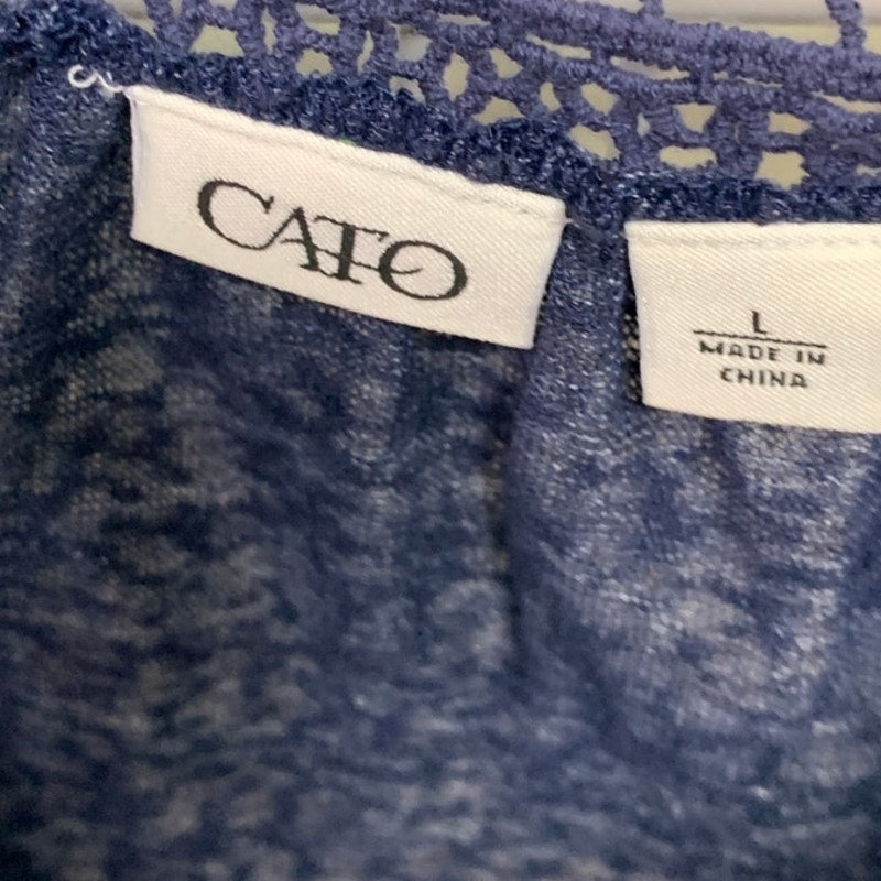 Lot of 4 Apt 9 Cato Croft & Barrow Womens Large Short Sleeve Floral Solid Tops