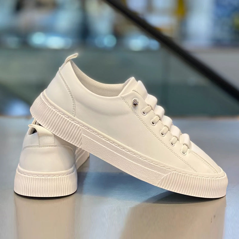 Men's Casual Slip-On Athletic Sneakers | Microfiber Leather, Rubber Sole