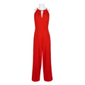Donna Ricco Sleeveless Hardware-Embellished Jumpsuit