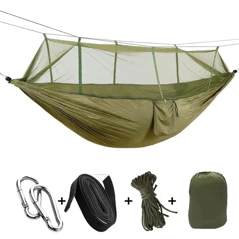 Bug-Free Camp Hammock: Ultimate Peace from Insects - Durable 210T Nylon Fabric
