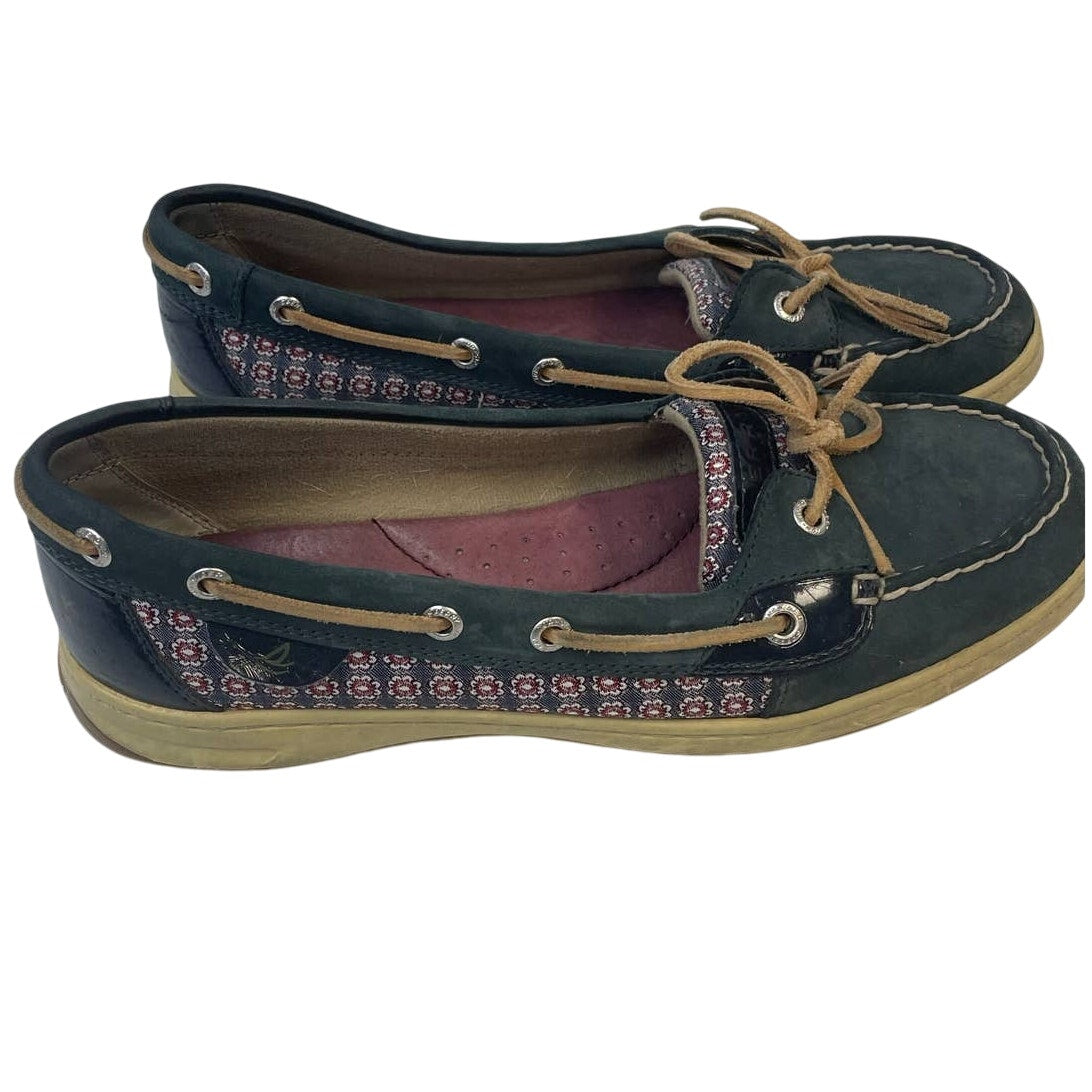 Sperry Top Sider Womens Size 10 Leather Side Laced Boat Shoes Slide On Loafers